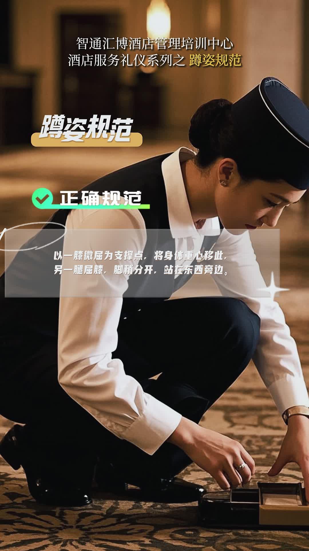 蹲姿服务规范 专业酒店礼仪的细节诠释与实践演示